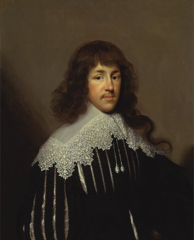 Portret van een man, waarschijnlijk Sir Francis Godolphin door Cornelius I Johnson